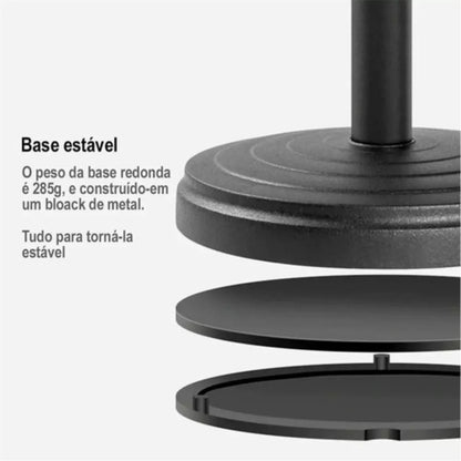 Tripé Ajustável para Celular – Suporte Portátil 360° para Mesa