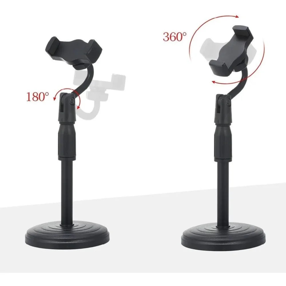 Tripé Ajustável para Celular – Suporte Portátil 360° para Mesa